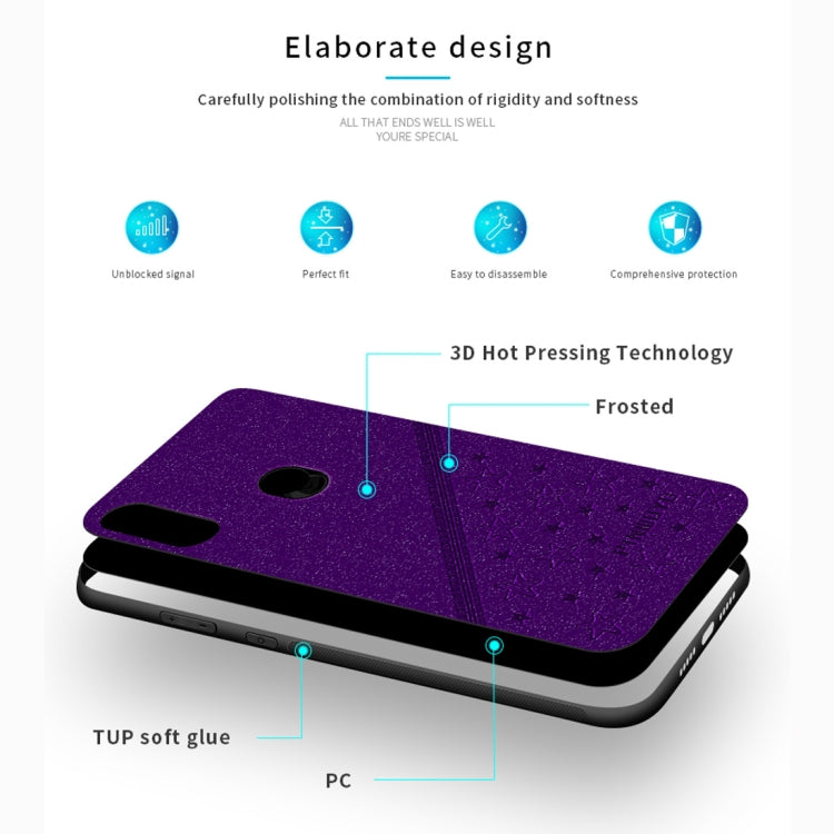 PINWUYO Full Coverage Waterproof Shockproof PC+TPU+PU Protective Case for Xiaomi Redmi 7 (Purple) - Xiaomi Cases by PINWUYO | Online Shopping UK | buy2fix