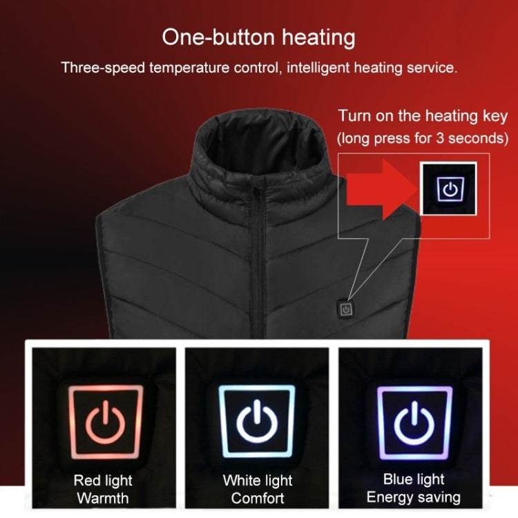 USB Heated Smart Constant Temperature Hooded Warm Coat for Men and Women (Color:Red Size:S) - Down Jackets by buy2fix | Online Shopping UK | buy2fix