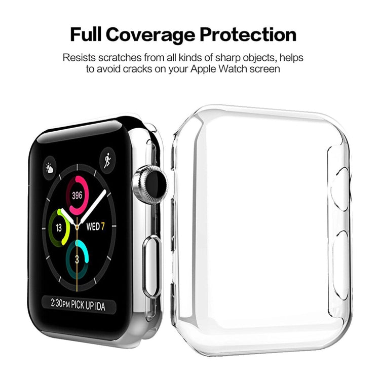 For Apple Watch Series 3 38mm Transparent PC Protective Case - Smart Wear by buy2fix | Online Shopping UK | buy2fix