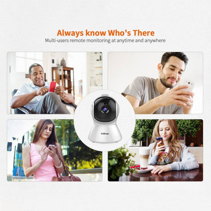 SriHome SH025 2.0 Million Pixels 1080P HD AI Auto-tracking IP Camera, Support Two Way Audio / Motion Tracking / Humanoid Detection / Night Vision / TF Card, US Plug - Security by SriHome | Online Shopping UK | buy2fix