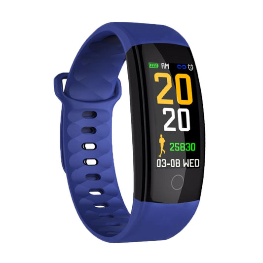 QS01 0.96 inches TFT Color Screen Smart Bracelet IP67 Waterproof, Support Call Reminder /Heart Rate Monitoring /Sleep Monitoring /Blood Pressure Monitoring /Sedentary Reminder (Blue) - Smart Wear by buy2fix | Online Shopping UK | buy2fix