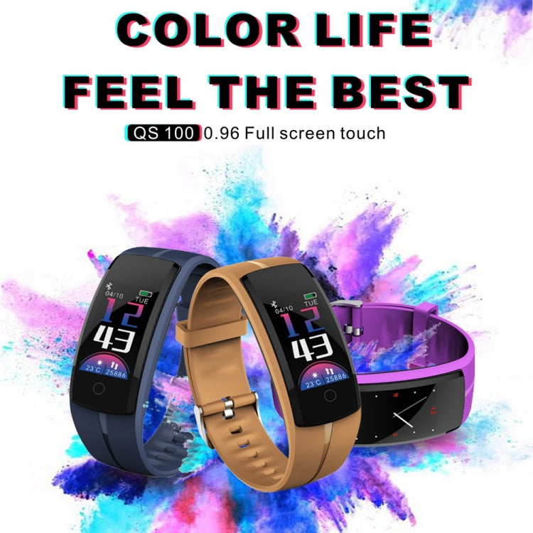 QS100 0.96 inches TFT Color Screen Smart Bracelet IP67 Waterproof, Support Call Reminder /Heart Rate Monitoring /Sleep Monitoring /Sedentary Reminder /Blood Pressure Monitoring (Black) - Smart Wear by buy2fix | Online Shopping UK | buy2fix
