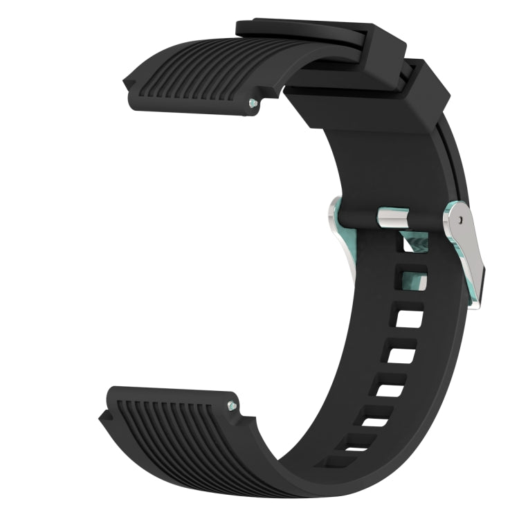 Vertical Grain Watch Band for Galaxy Watch 46mm(Black) - Watch Bands by buy2fix | Online Shopping UK | buy2fix