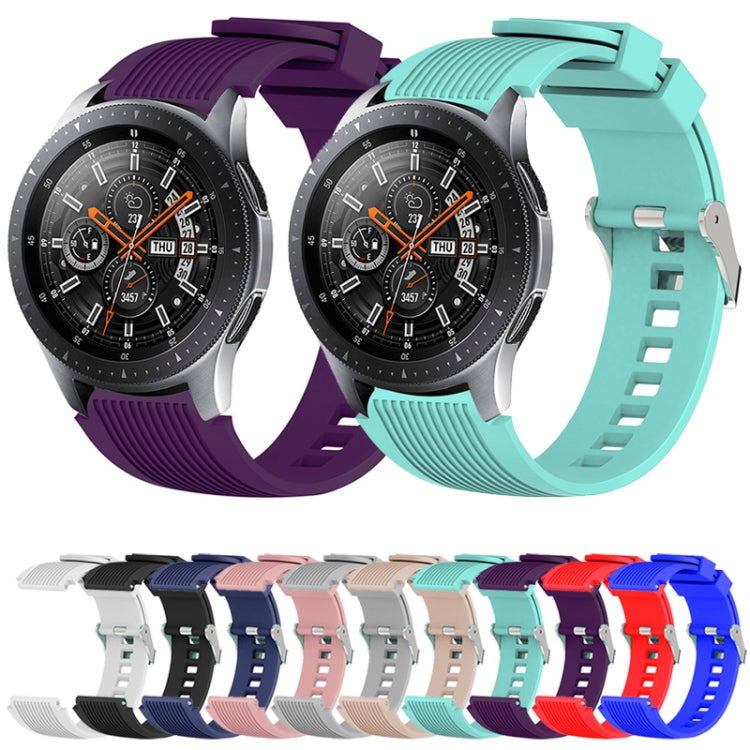 Vertical Grain Watch Band for Galaxy Watch 46mm(Black) - Watch Bands by buy2fix | Online Shopping UK | buy2fix