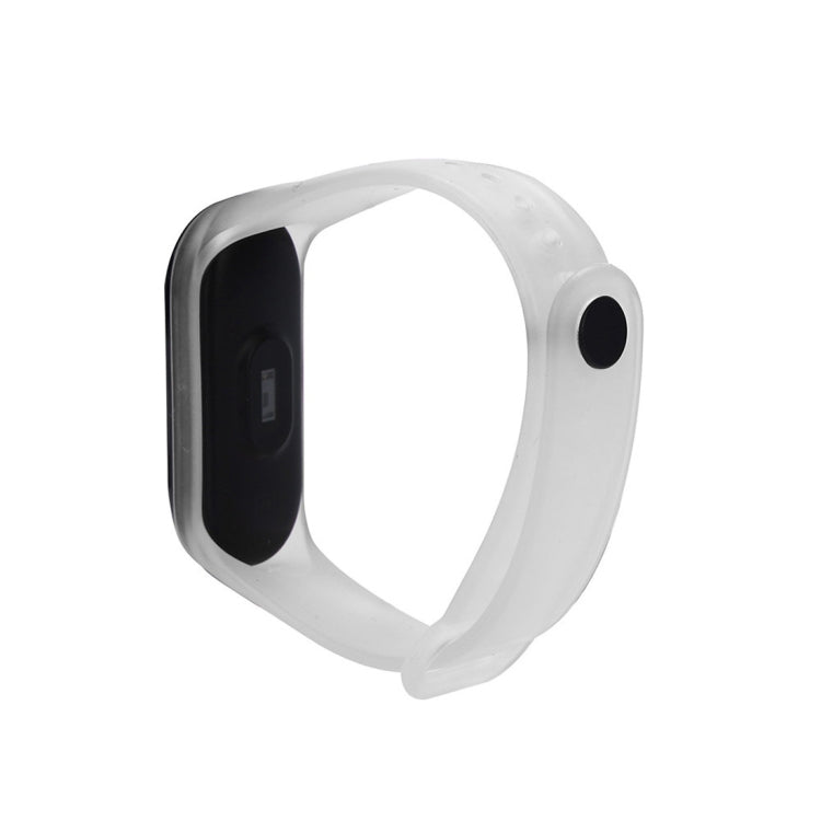 Silicone Watch Band for Xiaomi Mi Band 3(Transparent) - Watch Bands by buy2fix | Online Shopping UK | buy2fix