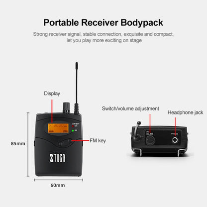 IEM1200 Wireless Transmitter 4 Bodypack Stage Singer In-Ear Monitor System(US Plug) - Consumer Electronics by buy2fix | Online Shopping UK | buy2fix