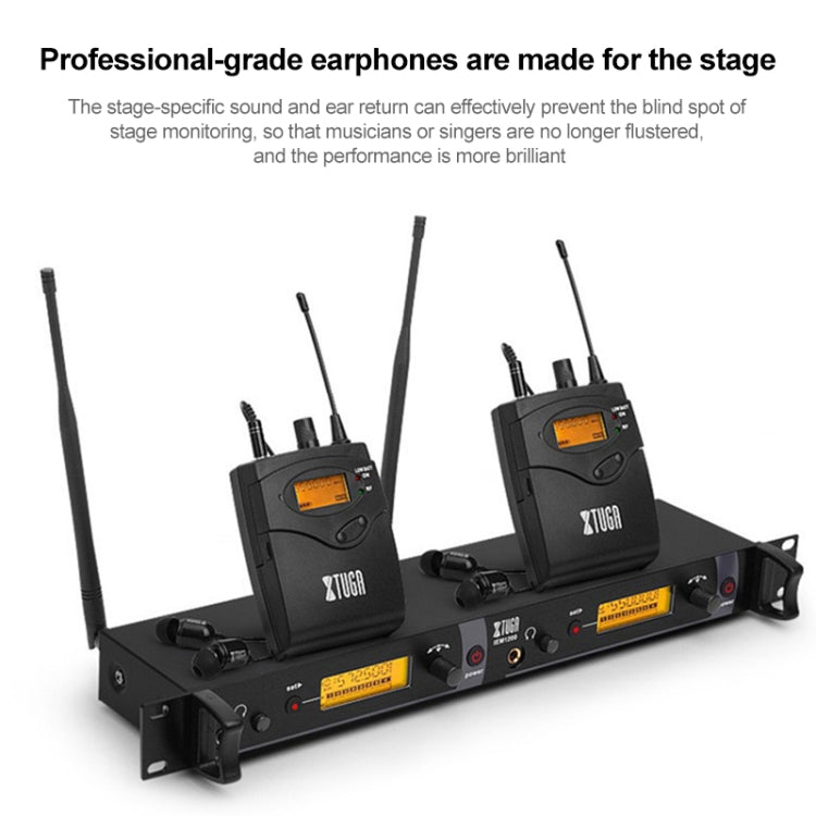 IEM1200 Wireless Transmitter 10 Bodypack Stage Singer In-Ear Monitor System(EU Plug) - Consumer Electronics by buy2fix | Online Shopping UK | buy2fix