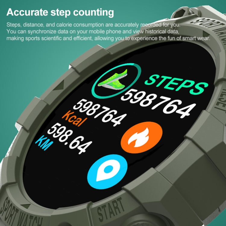 FD68S 1.44 inch Color Roud Screen Sport Smart Watch, Support Heart Rate / Multi-Sports Mode(Green) - Smart Wear by buy2fix | Online Shopping UK | buy2fix