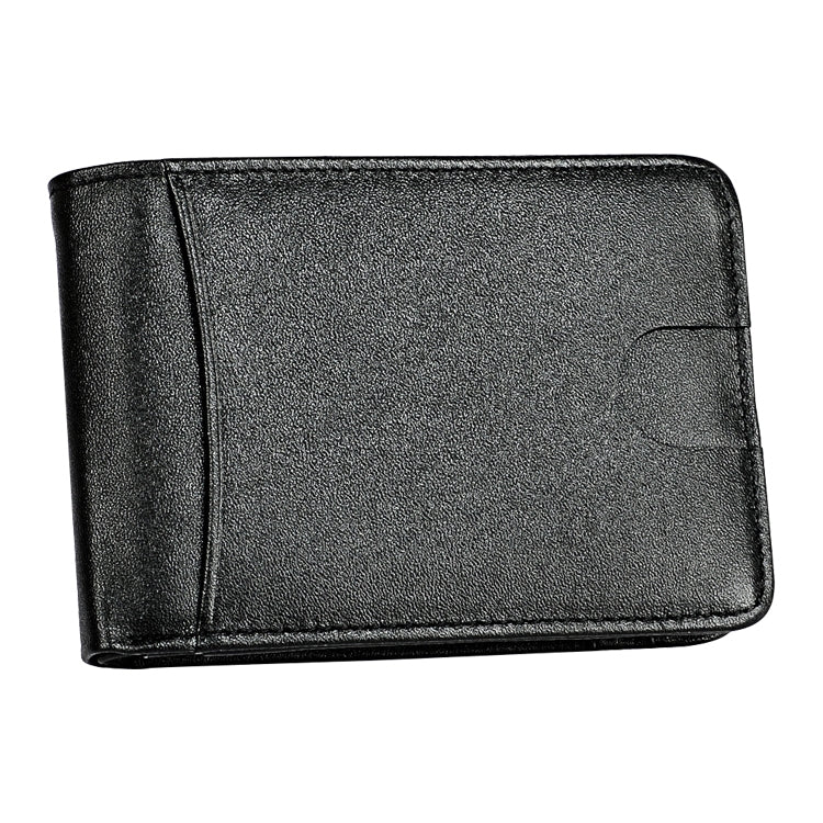 KB186 Antimagnetic RFID Mini Crazy Horse Texture Leather Billfold Card Wallet for Men and Women(Black) - Antimagnetic RFID Package by buy2fix | Online Shopping UK | buy2fix