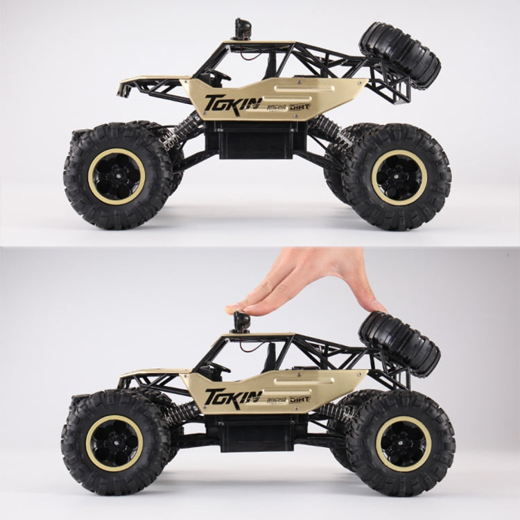 HD6026 1:12 Large Alloy Climbing Car Mountain Bigfoot Cross-country Four-wheel Drive Remote Control Car Toy, Size: 37cm(Gold) - RC Cars by buy2fix | Online Shopping UK | buy2fix