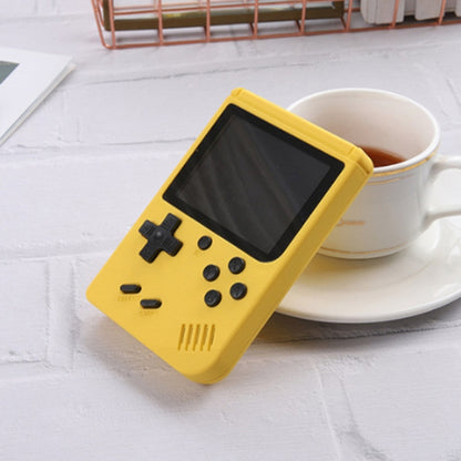 MK500 3.0 inch Macaron Mini Retro Classic Handheld Game Console for Kids Built-in 500 Games, Support AV Output(Yellow) - Pocket Console by buy2fix | Online Shopping UK | buy2fix