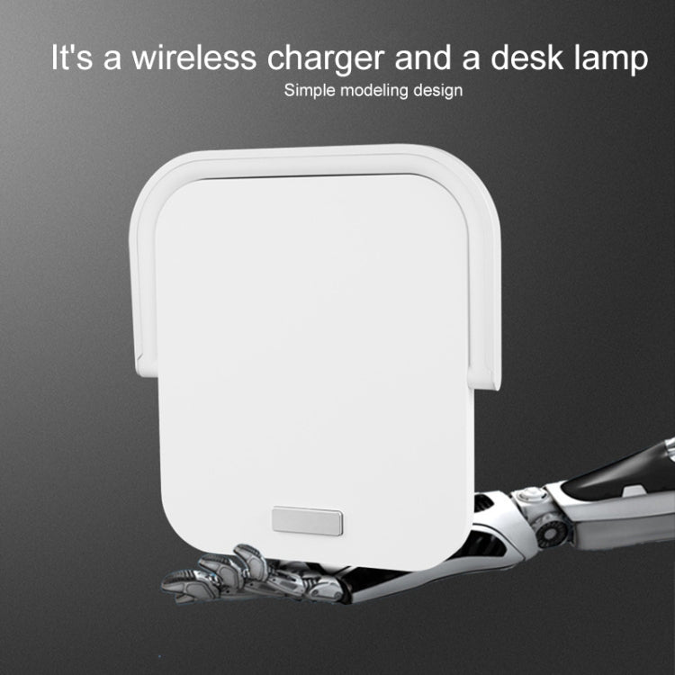 XM9902 Portable Wireless Charger Touch LED Desk Lamp (White) - Apple Accessories by buy2fix | Online Shopping UK | buy2fix