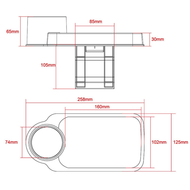 SHUNWEI SD-1511 Portable Vehicle MultifunctionCup Holder Cell Phone Holder, For iPhone, Galaxy, Huawei, Xiaomi, Sony, LG, HTC, Google and other Smartphones(Black) - Car Holders by SHUNWEI | Online Shopping UK | buy2fix