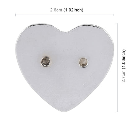 Heart Shape Car Metal Body Decorative Sticker (Silver) - Decorative Sticker by buy2fix | Online Shopping UK | buy2fix