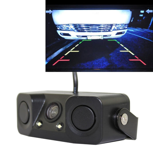 PZ-451 Car Camera LED Lights Parking Sensor 3 in 1  Night Vision Camera Monitor with Buzzer,DC 12V, 720 x 504 pixels,Lens Angle:120 degree - In Car by buy2fix | Online Shopping UK | buy2fix