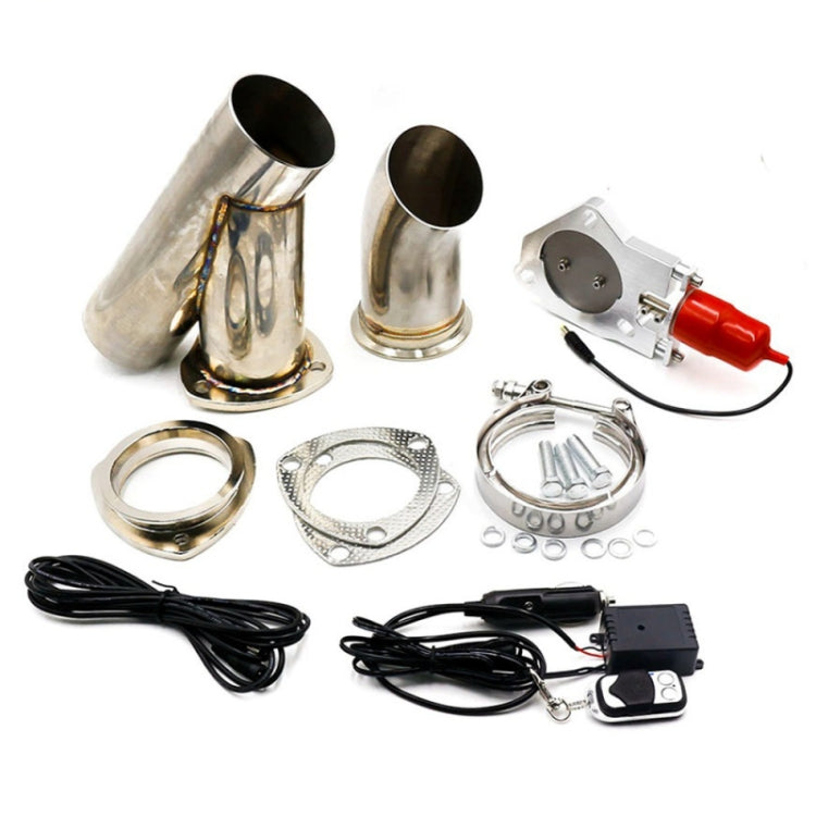 Stainless Steel Car Remote Control Electric Exhaust Valve Pipe Set, Size: 3 inch - In Car by buy2fix | Online Shopping UK | buy2fix