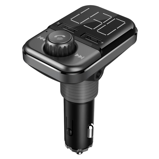 BT72 Dual USB Charging Smart Bluetooth FM Transmitter MP3 Music Player Car Kit with 1.5 inch White Display Screen, Support Bluetooth Call, TF Card & U Disk - Bluetooth Car Kits by buy2fix | Online Shopping UK | buy2fix