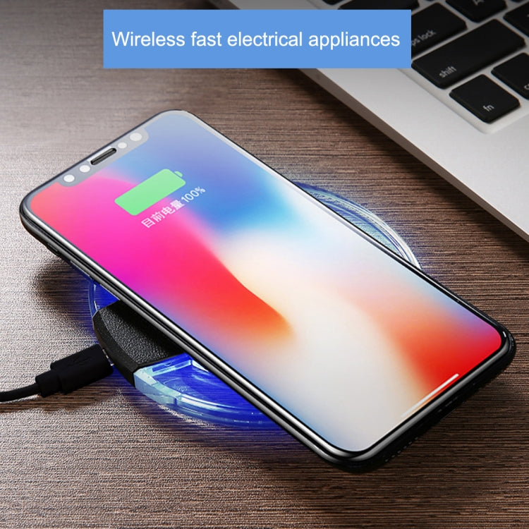 Safety Wireless and Limitless QI-standard Wireless Charger Fast Charging Charger with Micro USB Cable - Wireless Charger Receiver by buy2fix | Online Shopping UK | buy2fix