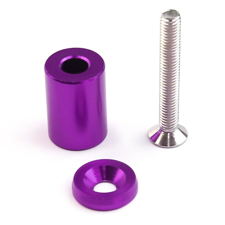 4 PCS Car Modified Isolation Column Engine Cover Blocked Up Screw Engine Turbine Ventilation Gasket Screw Washer (Purple) - In Car by buy2fix | Online Shopping UK | buy2fix