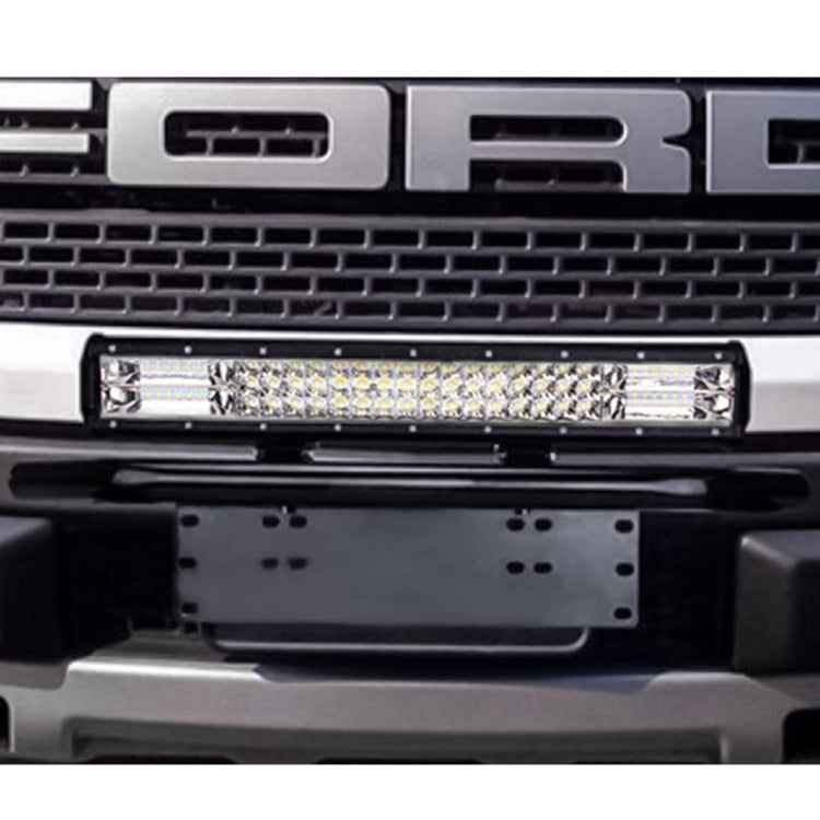 Universal License Plate Bumper Frame for Off-Road Jeep LED Work Light Bar Mounting Bracket with Front Bucket(Silver) - License Plate Covers & Frames by buy2fix | Online Shopping UK | buy2fix