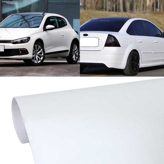 1.52m * 0.5m Car Decal Film Auto Modified Vehicle Sticker Vinyl Air Bubble Sticker Electro-optical Film Protective Film(White) - Auto Film by buy2fix | Online Shopping UK | buy2fix