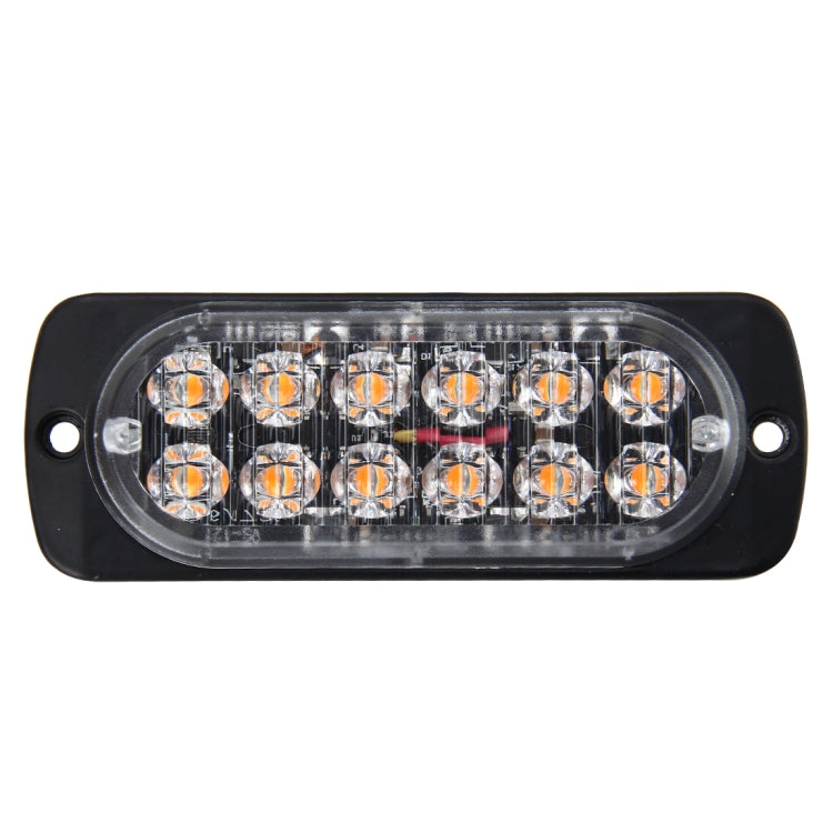 DC 12V-24V  2W 12LEDs SMD-2835 Lamps 17 Flash Patterns 3 Lines Car Flash Lamp Waterproof Car Truck Emergency Strobe Flash Warning Light, Cable Length: 90cm - Warning Lights by buy2fix | Online Shopping UK | buy2fix