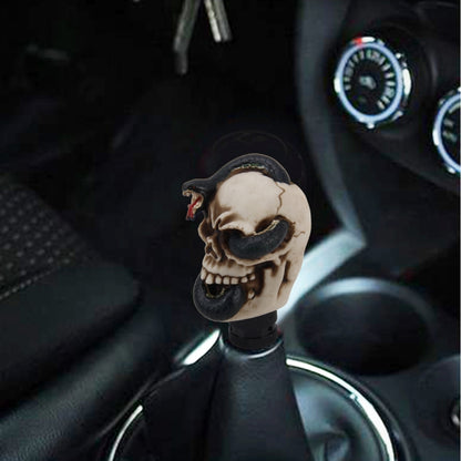 Universal Skull with a Snake Shape Car Gear Shift Knob Modified Car Gear Shift Knob Auto Transmission Shift Lever Knob Resin Gear Knobs - Shift Knob by buy2fix | Online Shopping UK | buy2fix