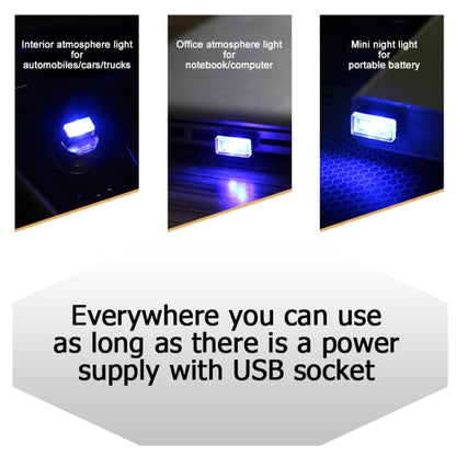 Universal PC Car USB LED Atmosphere Lights Emergency Lighting Decorative Lamp(Blue Light) - Atmosphere lights by buy2fix | Online Shopping UK | buy2fix