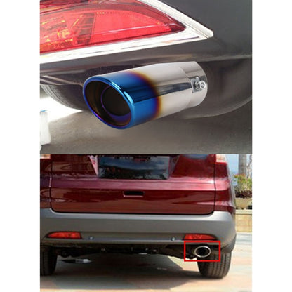 Universal Car Styling Stainless Steel Straight Exhaust Tail Muffler Tip Pipe - In Car by buy2fix | Online Shopping UK | buy2fix