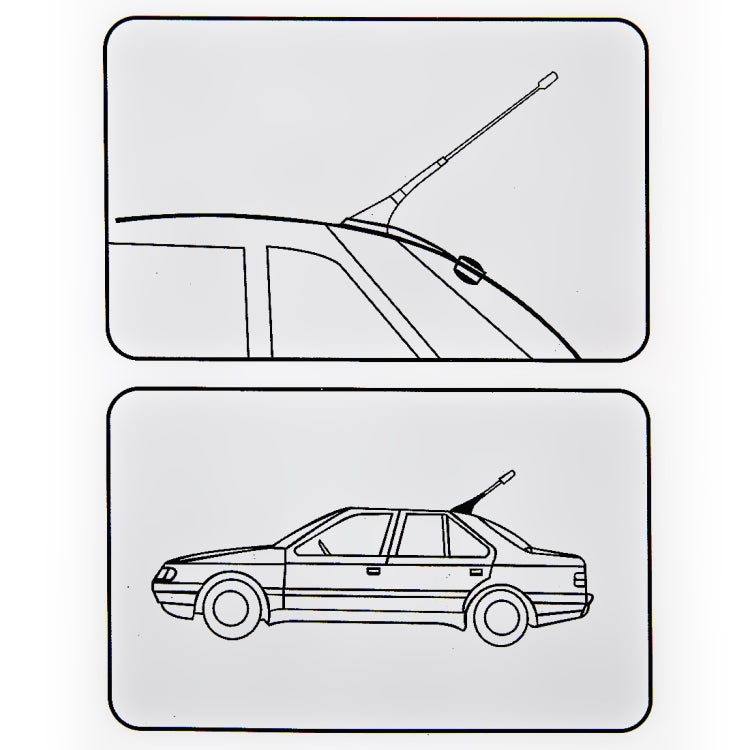 PS-08 Long Modified Car Antenna Aerial 47cm (White) - Aerials by buy2fix | Online Shopping UK | buy2fix