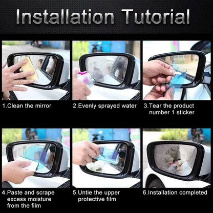 Car PET Rearview Mirror Protective Window Clear Anti-fog Waterproof Rain Shield Film, Size: 20*16cm - Auto Film by buy2fix | Online Shopping UK | buy2fix