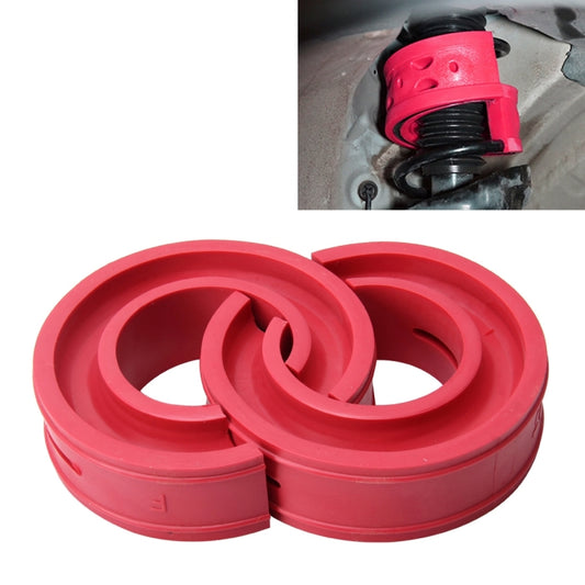 2 PCS Car Auto D Type Shock Absorber Spring Bumper Power Cushion Buffer, Spring Spacing: 22mm, Colloid Height: 43mm(Red) - In Car by buy2fix | Online Shopping UK | buy2fix