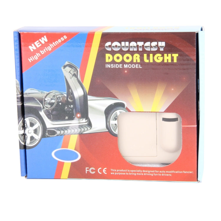 2 PCS LED Ghost Shadow Light, Car Door LED Laser Welcome Decorative Light, Display Logo for KIA K5 Car Brand(Khaki) - Door Lights by buy2fix | Online Shopping UK | buy2fix