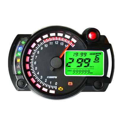 Universal Multi-functional Motorcycle Rotating Speed Mileage Gear Water Temperature Clock Meter Gauage - Electrical Instruments by buy2fix | Online Shopping UK | buy2fix