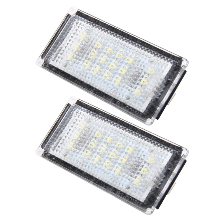 2 PCS License Plate Light with 18  SMD-3528 Lamps for BMW E46 2D M3,2004-2006,2W 120LM,6000K, DC12V (White Light) - License Plate Lights by buy2fix | Online Shopping UK | buy2fix