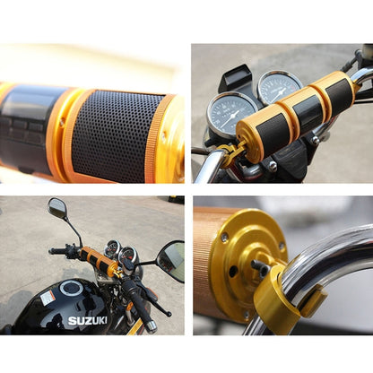 Motorcycle Waterproof Aluminum Shell Bluetooth Handle Stereo Speaker, Support BT/MP3/FM/TF(Black) - Electrical Instruments by buy2fix | Online Shopping UK | buy2fix