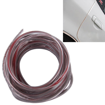 5m Car Decorative Strip PVC Chrome Decoration Strip Door Seal Window Seal(Transparent) - Decorative Strip by buy2fix | Online Shopping UK | buy2fix