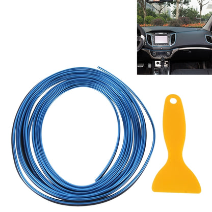 5m Flexible Trim For DIY Automobile Car Interior Exterior Moulding Trim Decorative Line Strip with Film Scraper(Blue) - Anti Collision Sticker by buy2fix | Online Shopping UK | buy2fix