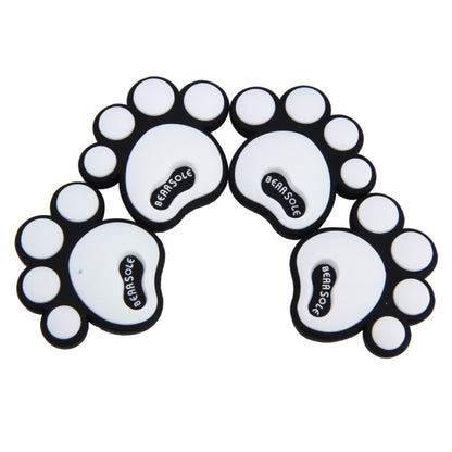 4 PCS Dog Footprint Shape Cartoon Style PVC Car Auto Protection Anti-scratch Door Guard Decorative Sticker(White) - Anti Collision Sticker by buy2fix | Online Shopping UK | buy2fix