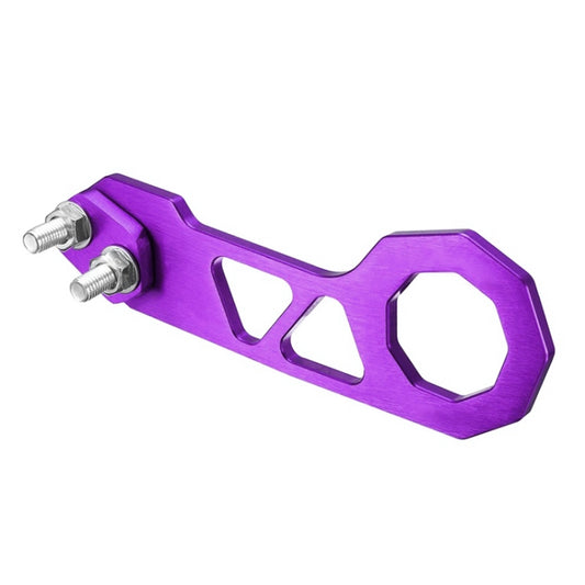 Aluminum Alloy Rear Tow Towing Hook Trailer Ring for Universal Car Auto with 2 x Screw Holes(Purple) - In Car by buy2fix | Online Shopping UK | buy2fix