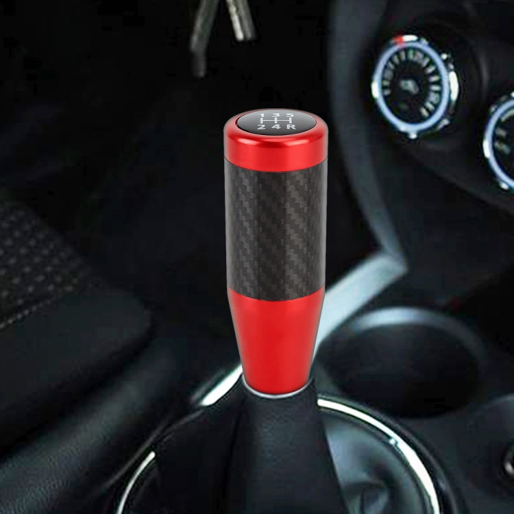 Universal Car Carbon Fiber Pattern Gear Head Gear Shift Knob (Red) - Shift Knob by buy2fix | Online Shopping UK | buy2fix