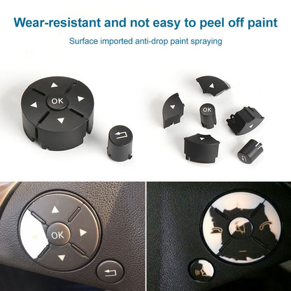 Car Right Side Steering Wheel Switch Buttons Panel for Mercedes-Benz W204 2007-2014, Left Driving(Beige) - In Car by buy2fix | Online Shopping UK | buy2fix