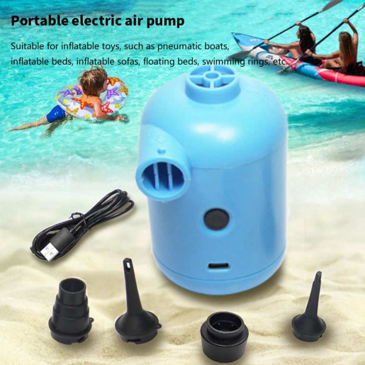 HT-426 USB Electric Air Pump for Rubber Boat Inflatable Bed (White) - In Car by buy2fix | Online Shopping UK | buy2fix