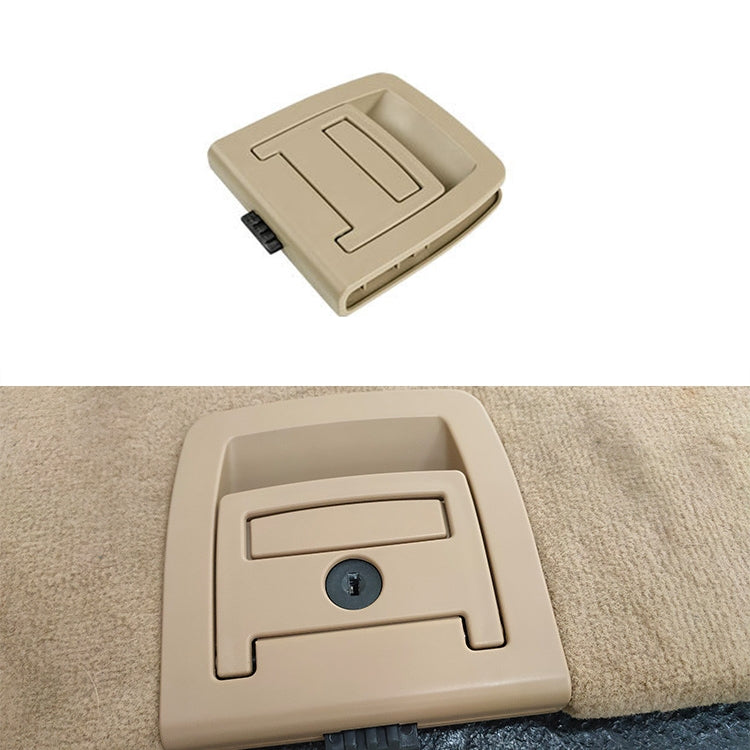 Car Rear Trunk Mat Carpet Handle without Hole 51479120283 for BMW X5 / X6 2006-2013, Left Driving (Beige) - In Car by buy2fix | Online Shopping UK | buy2fix