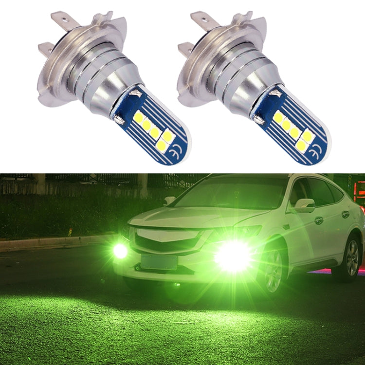 1 Pair H7 DC12V 7.8W Car LED Fog Light (Lime Green) - In Car by buy2fix | Online Shopping UK | buy2fix