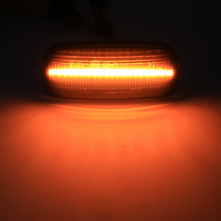 2 PCS DC12V / 3W Car LED Dynamic Blinker Side Lights Flowing Water Turn Signal Light for Audi, Yellow Light - In Car by buy2fix | Online Shopping UK | buy2fix
