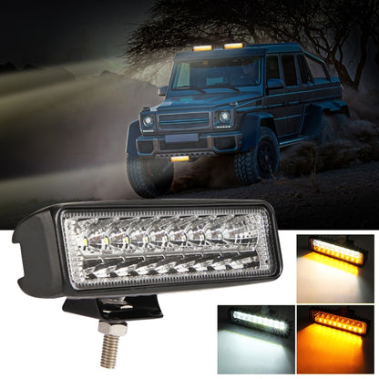 6 inch DC10-30V 10W Double Colors 2-row LED Working Lamp  Vehicle Spotlight - In Car by buy2fix | Online Shopping UK | buy2fix