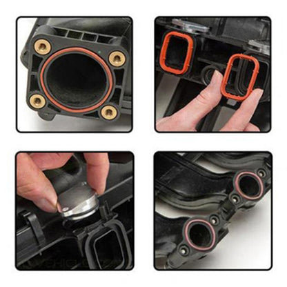 4x22mm Car Swirl Flap Air Intake Aluminum Gasket Remove Repair Kit(Silver) - In Car by buy2fix | Online Shopping UK | buy2fix