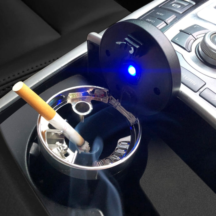 Portable Car Stainless Steel Liner Cigarette Ashtray with Light(Red) -  by buy2fix | Online Shopping UK | buy2fix