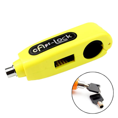 Motorcycles Handle Anti-theft Lock Horn Lock (Yellow) - In Car by buy2fix | Online Shopping UK | buy2fix